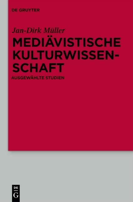 Produktbild: Medi&auml;vistische Kulturwissenschaft