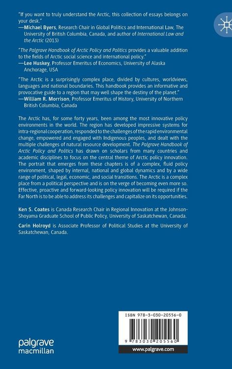 Produktbild: The Palgrave Handbook of Arctic Policy and Politics