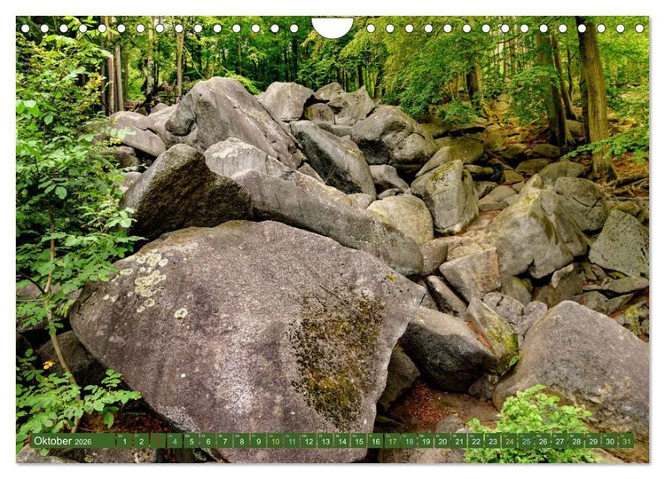 Produktbild: Das Felsenmeer - Natur pur im Odenwald (Wandkalender 2026 DIN A4 quer), CALVENDO Monatskalender