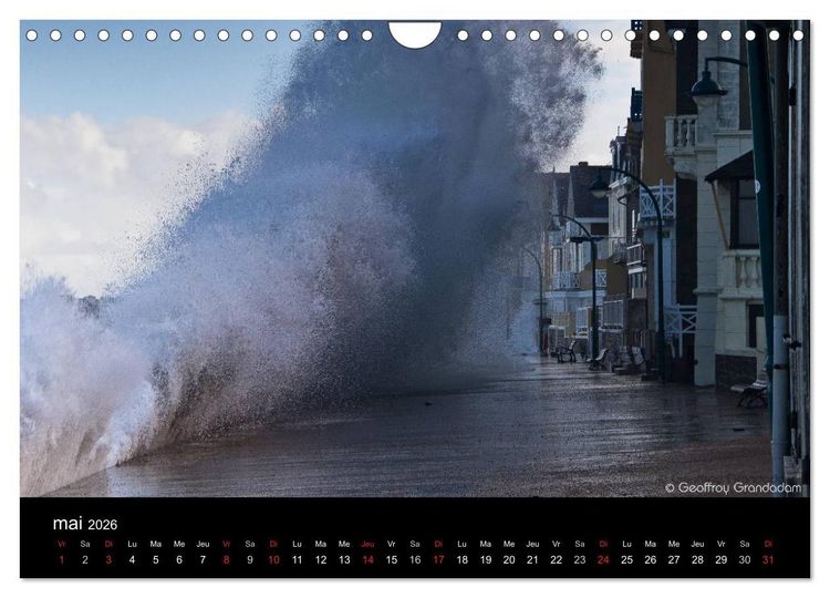 Produktbild: GRANDES MAR&Eacute;ES &Agrave; SAINT-MALO (Calendrier mural 2026 DIN A4 vertical), CALVENDO calendrier mensuel