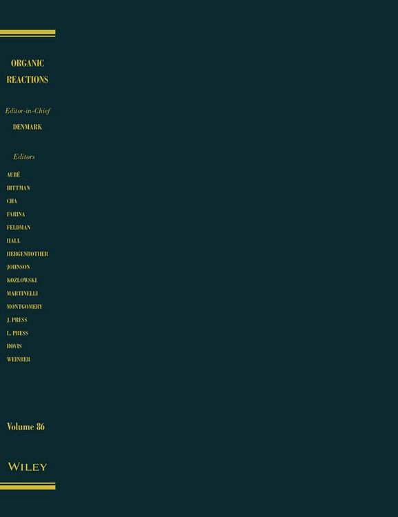 Produktbild: Organic Reactions, Volume 86