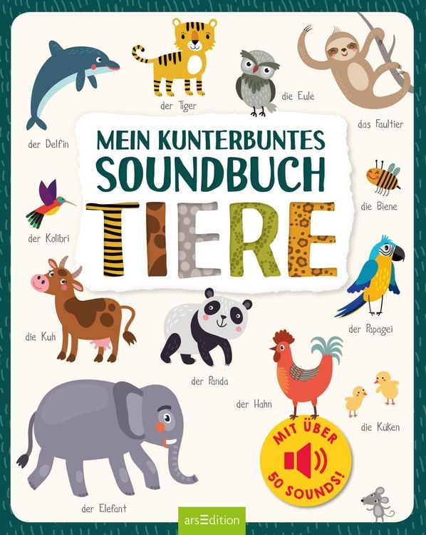 Produktbild: Mein kunterbuntes Soundbuch &ndash; Tiere