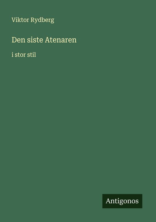 Produktbild: Den siste Atenaren