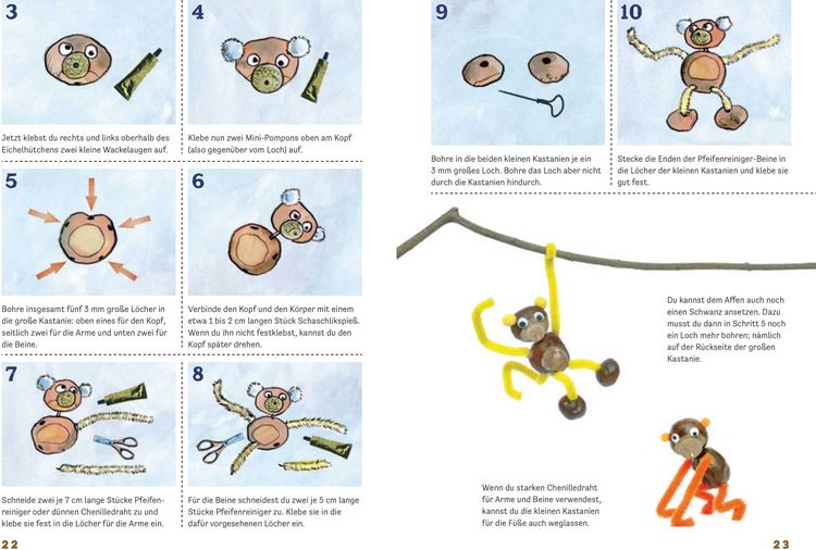 Produktbild: Lustige Kastanienfiguren f&uuml;r kleine K&uuml;nstler