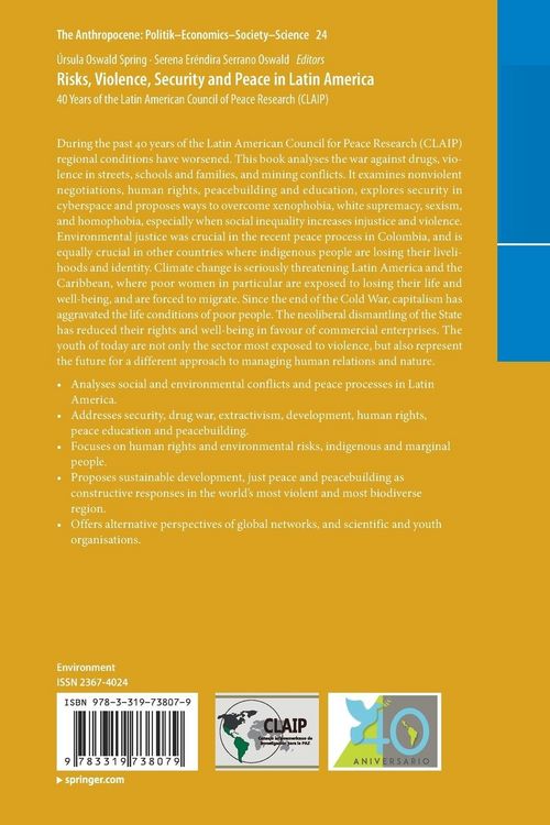 Produktbild: Risks, Violence, Security and Peace in Latin America
