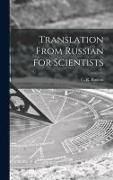 Produktbild: Translation From Russian for Scientists