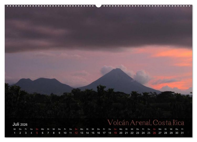Produktbild: Von Mexiko nach Panama in 12 Monaten (hochwertiger Premium Wandkalender 2026 DIN A2 quer), Kunstdruck in Hochglanz