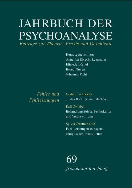 Produktbild: Jahrbuch der Psychoanalyse / Band 69: Fehler und Fehlleistungen