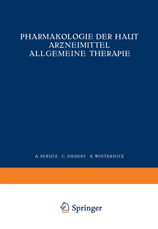 Produktbild: Pharmakologie der Haut Arƶneimittel Allgemeine Therapie
