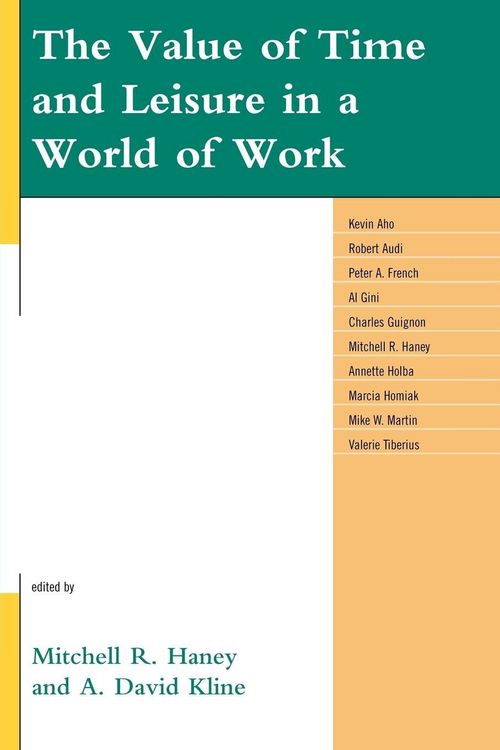 Produktbild: Value of Time and Leisure in a World of Work