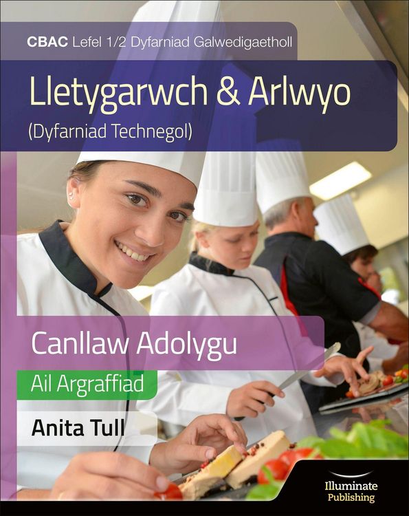 Produktbild: Canllaw Astudio a Adolygu Gwobr Galwedigaethol CBAC Lefel 1/2 Astudiaeth a Adolygu - Argraffiad Diwygiedig (WJEC Vocational Award Hospitality and Cate