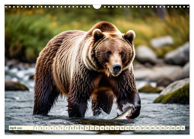 Produktbild: Gro&szlig;e und kleine B&auml;ren (Wandkalender 2026 DIN A3 quer), CALVENDO Monatskalender