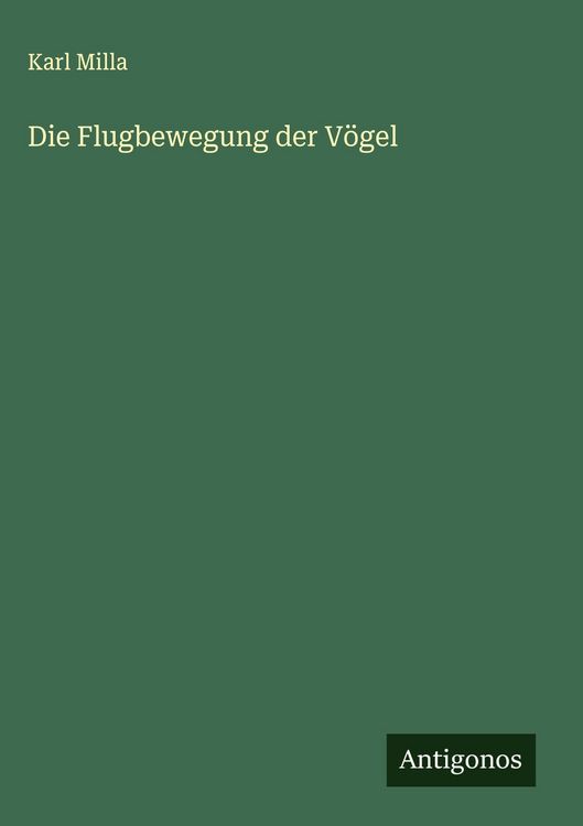 Produktbild: Die Flugbewegung der V&ouml;gel