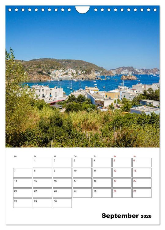 Produktbild: Insel Ponza - Italien (Wandkalender 2026 DIN A4 hoch), CALVENDO Monatskalender
