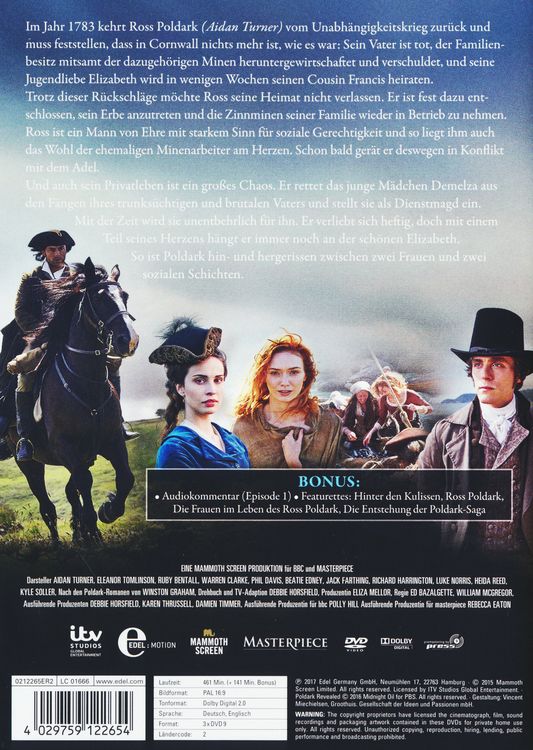Produktbild: Poldark - Staffel 1 - Standard-Edition [3 DVDs]