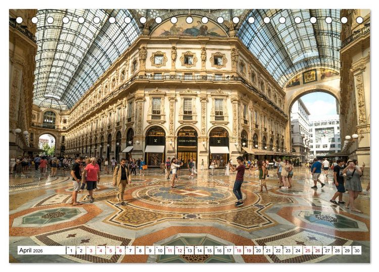 Produktbild: Italien - Mailand (Tischkalender 2026 DIN A5 quer), CALVENDO Monatskalender