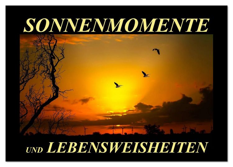 Produktbild: Sonnenmomente und Lebensweisheiten (Tischkalender 2026 DIN A5 quer), CALVENDO Monatskalender