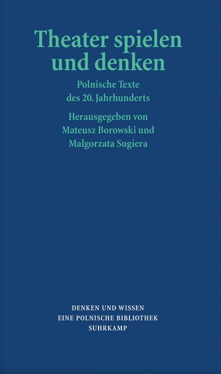 Produktbild: Theater spielen und denken