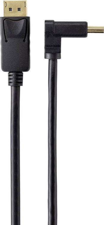 Produktbild: Renkforce DisplayPort Anschlusskabel DisplayPort Stecker, DisplayPort Stecker 2.00 m Schwarz SP-9163792 vergoldete Steckkontakte DisplayPort-Kabel