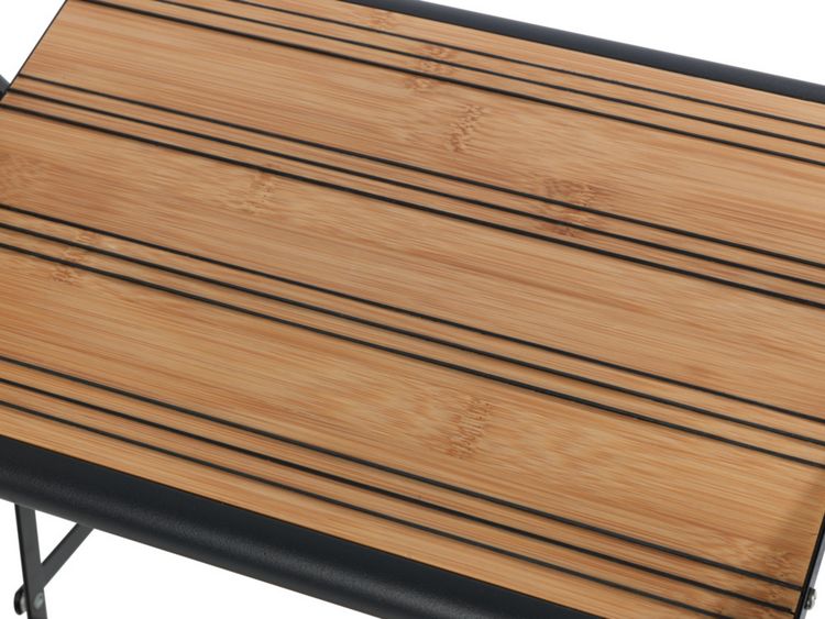 Produktbild: Alu-Design Klapptrittleiter 2-stufig Schwarz, rutschsichere XXL-Stufen