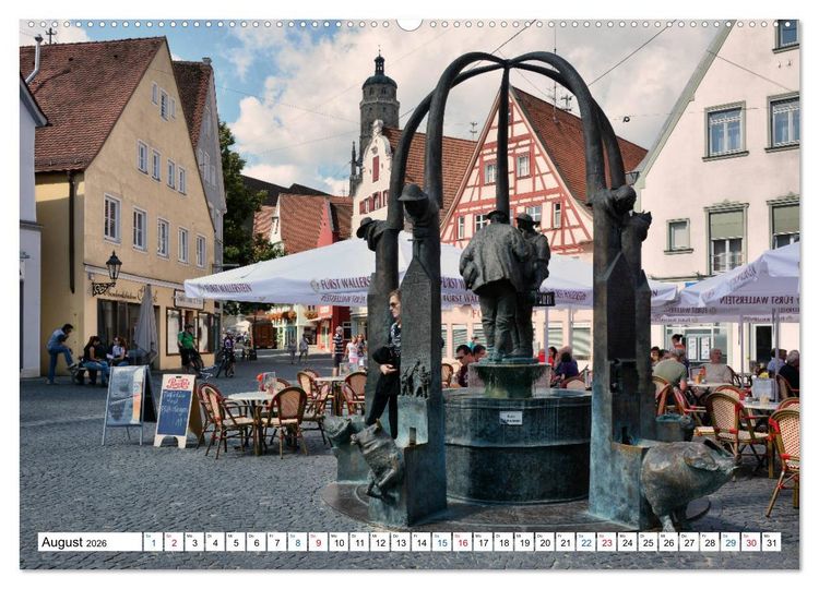 Produktbild: N&ouml;rdlingen - Eine runde Sache (hochwertiger Premium Wandkalender 2026 DIN A2 quer), Kunstdruck in Hochglanz