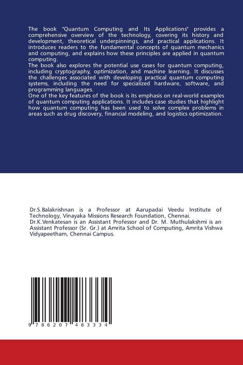Produktbild: Quantum Computing and It's Applications