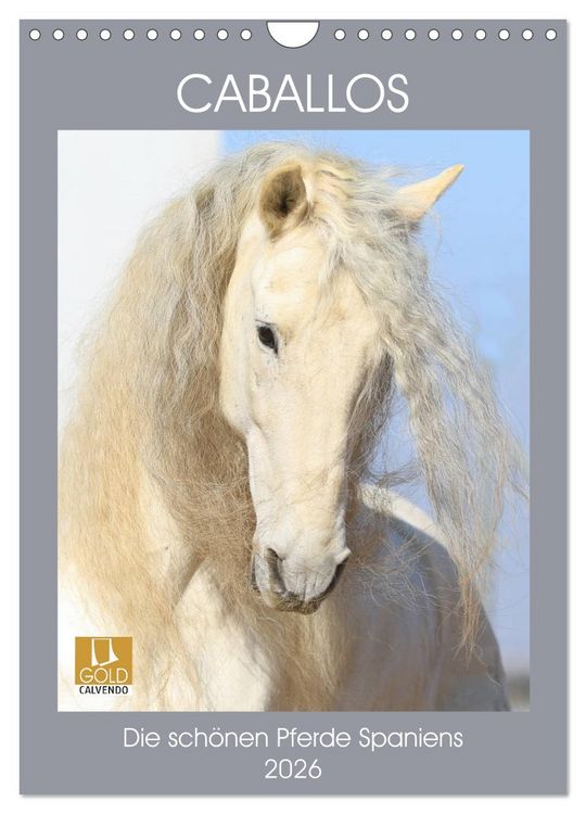 Produktbild: Caballos - Die sch&ouml;nen Pferde Spaniens (Wandkalender 2026 DIN A4 hoch), CALVENDO Monatskalender