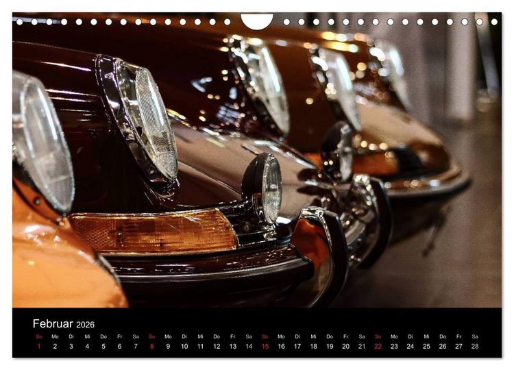 Produktbild: Heiligs Blechle - Porsche-Ikonen im Detail (Wandkalender 2026 DIN A4 quer), CALVENDO Monatskalender