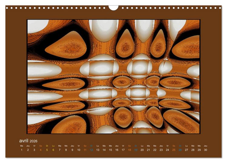 Produktbild: L'&acirc;me sauvage de l'abstrait (Calendrier mural 2026 DIN A3 vertical), CALVENDO calendrier mensuel