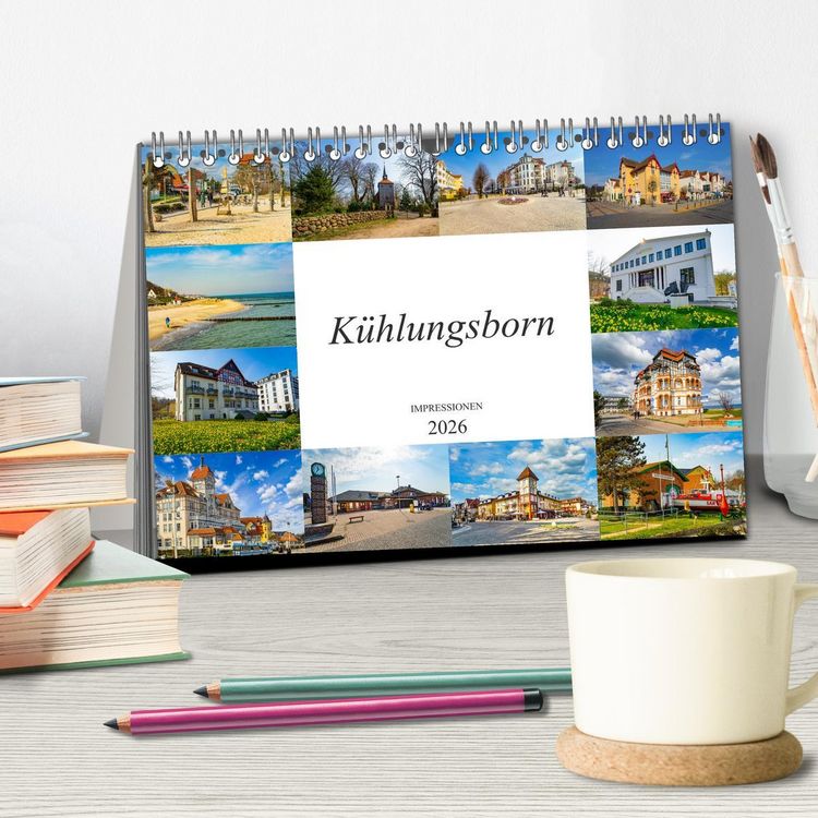 Produktbild: K&uuml;hlungsborn Impressionen (Tischkalender 2026 DIN A5 quer), CALVENDO Monatskalender