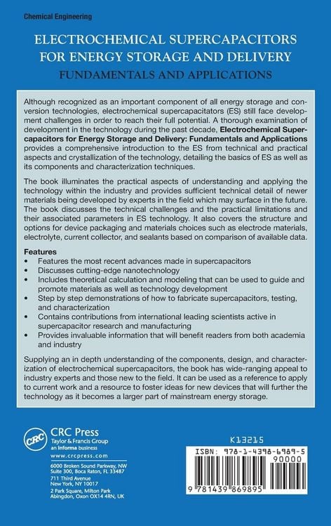Produktbild: Electrochemical Supercapacitors for Energy Storage and Delivery