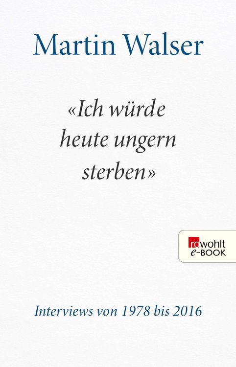 Produktbild: "Ich w&uuml;rde heute ungern sterben"