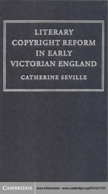 Produktbild: Literary Copyright Reform in Early Victorian England
