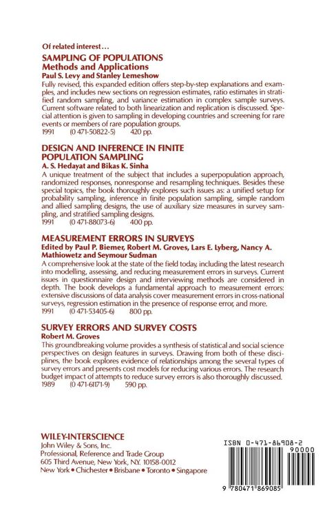 Produktbild: Nonsampling Error in Surveys