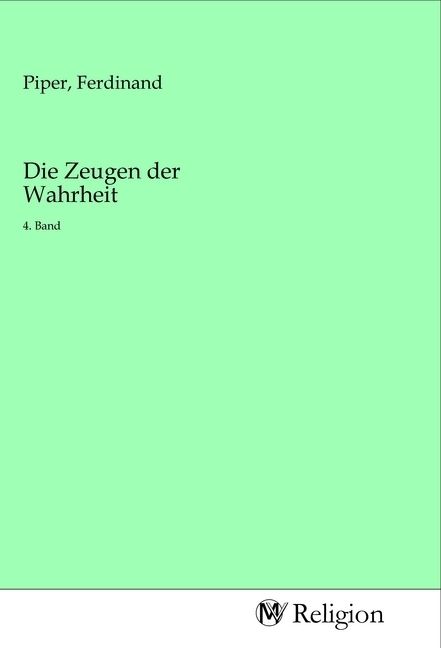 Produktbild: Die Zeugen der Wahrheit