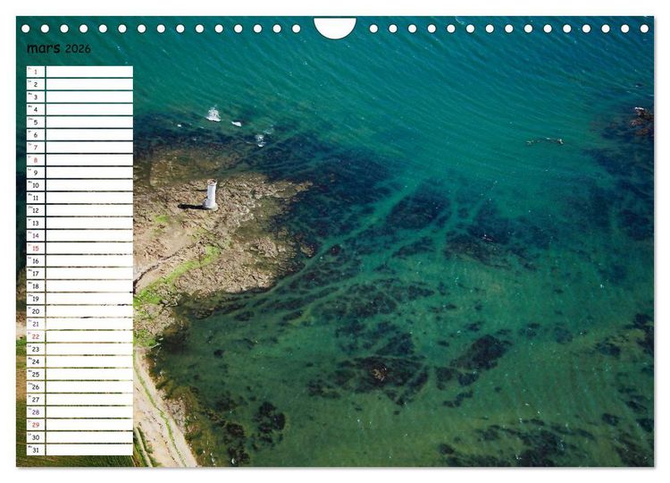 Produktbild: Le Golfe du Morbihan vu du ciel (Calendrier mural 2026 DIN A4 vertical), CALVENDO calendrier mensuel