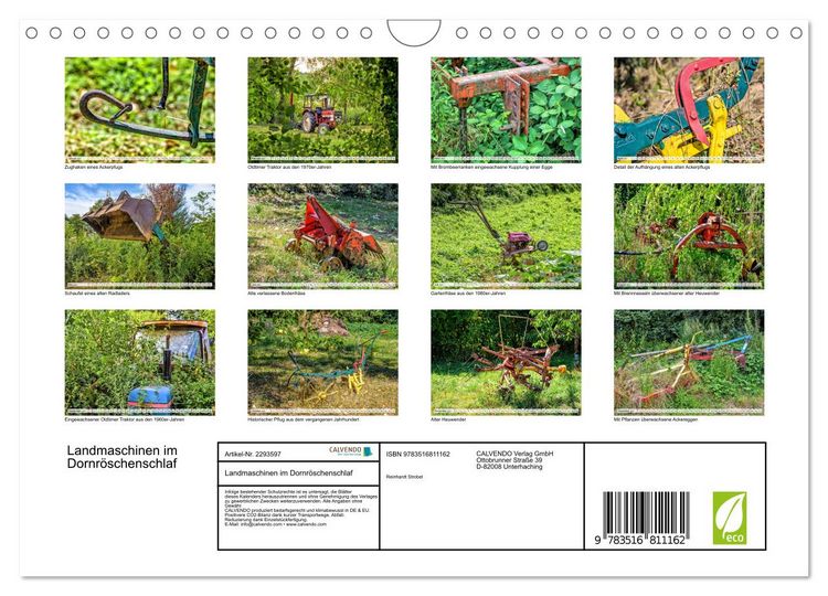 Produktbild: Landmaschinen im Dornr&ouml;schenschlaf (Wandkalender 2027 DIN A4 quer), CALVENDO Monatskalender