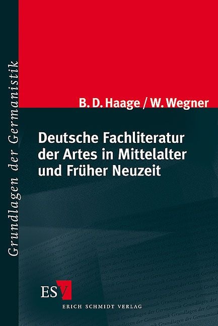 Produktbild: Deutsche Fachliteratur der Artes in Mittelalter und Früher Neuzeit