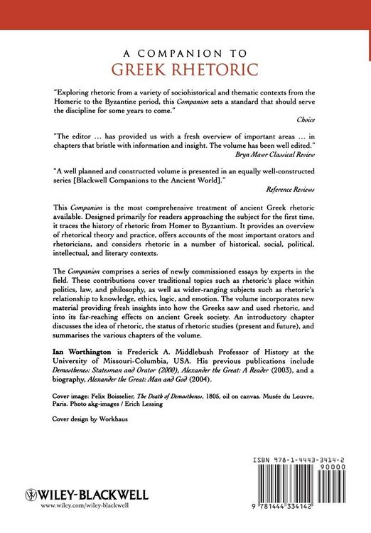 Produktbild: A Companion to Greek Rhetoric