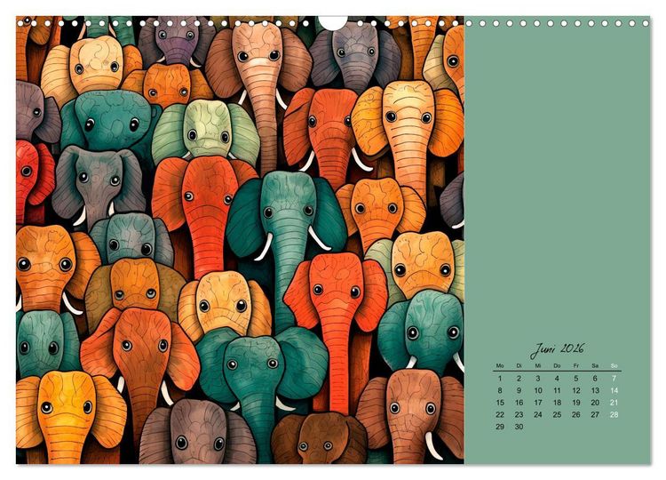 Produktbild: Tierisches Gewimmel (Wandkalender 2026 DIN A3 quer), CALVENDO Monatskalender