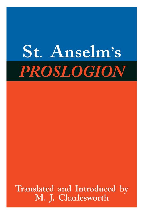 Produktbild: St. Anselm's Proslogion