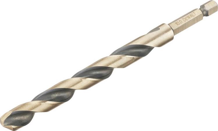 Produktbild: DEWALT DT20616-QZ HSS-G Metall-Spiralbohrer 1 St&uuml;ck 10 mm Gesamtl&auml;nge 138 mm korrosionsgesch&uuml;tzt Sechskant 1 St.