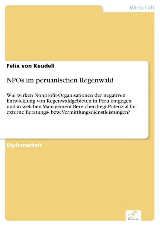 Produktbild: NPOs im peruanischen Regenwald