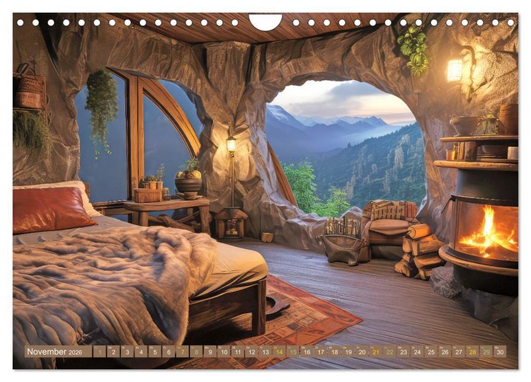 Produktbild: Seelenr&auml;ume voller Harmonie (Wandkalender 2026 DIN A4 quer), CALVENDO Monatskalender