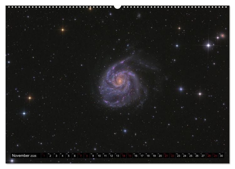 Produktbild: Galaxien im Universum (Wandkalender 2026 DIN A2 quer), CALVENDO Monatskalender