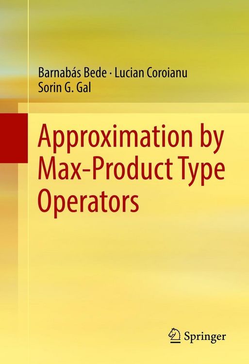 Produktbild: Approximation by Max-Product Type Operators