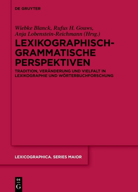 Produktbild: Lexikographisch-grammatische Perspektiven