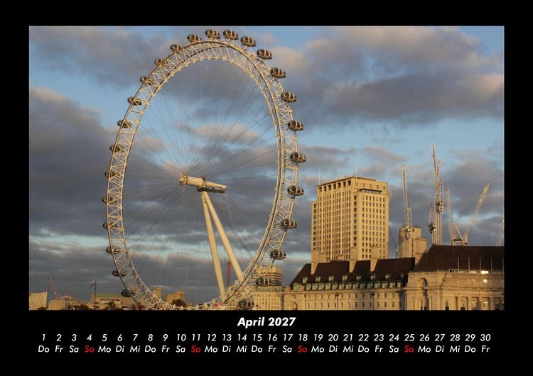 Produktbild: London 2027 Fotokalender DIN A3