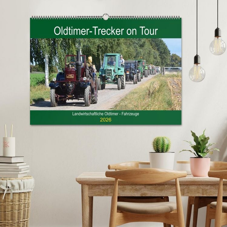 Produktbild: Oldtimer-Trecker on Tour (Wandkalender 2026 DIN A2 quer), CALVENDO Monatskalender