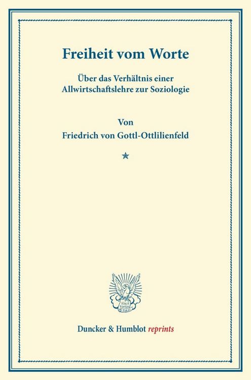 Produktbild: Freiheit vom Worte.